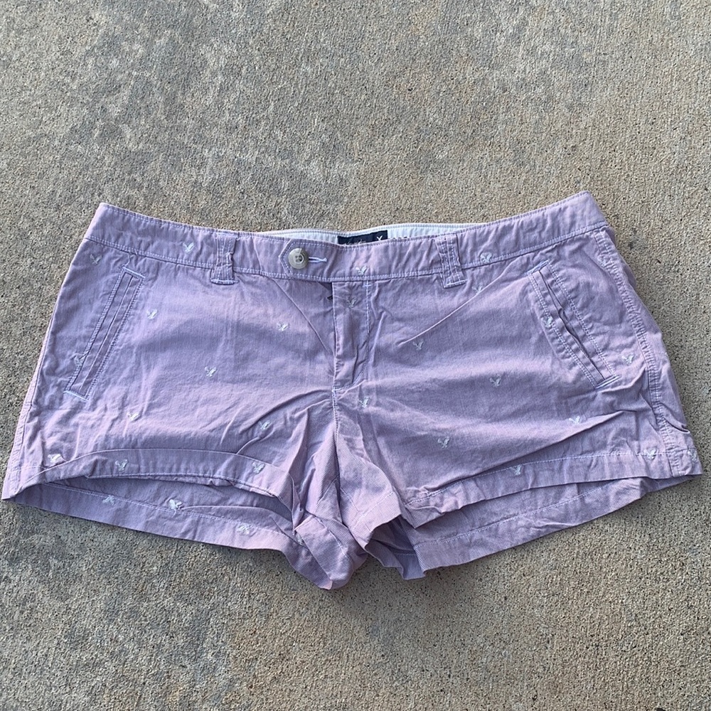 American Eagle logo shorts